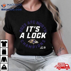 Baltimore Ravens 2023 Afc North Division Champions Locker Room Trophy Collection T Shirt