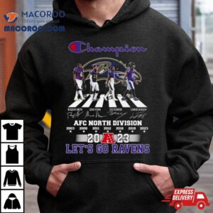 Baltimore Ravens Champions Abbey Road 2023 Afc North Division Let’s Go Ravens Signatures Shirt