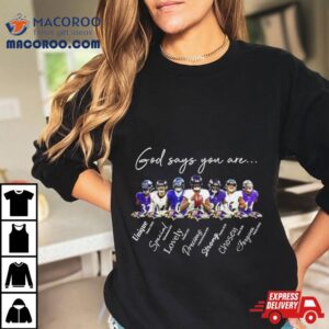 Baltimore Ravens Nfl God Says You Are Unique Special Lovely Precious Strong Chosen Forgiven Tshirt