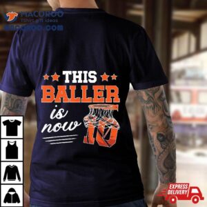 Basketball 10th Birthday Boy Ten Year Old Player Shirt