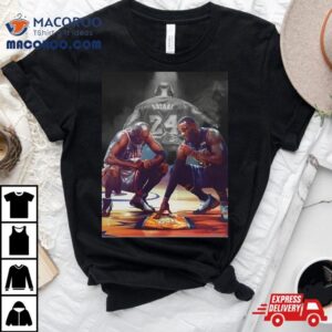 Basketball Game Nba Poster Lebron And Jordan Pays Tribute To Kobe Bryant Mamba Forever T Shirt