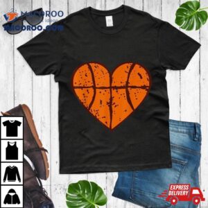 Basketball Heart Valentine S Day Boys Girls Tshirt