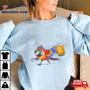 Beer Drinking Pirate Parrot T Gasparilla Party Gift Tshirt
