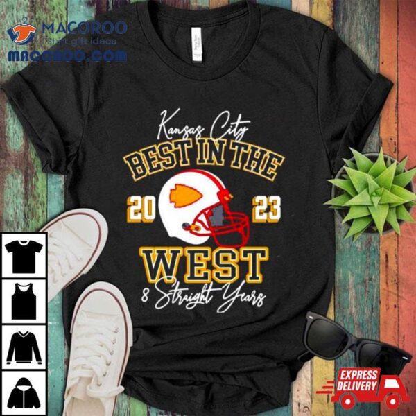 Best In The 2023 West 8 Straight Years Kansas City Chiefs Signatures Shirt