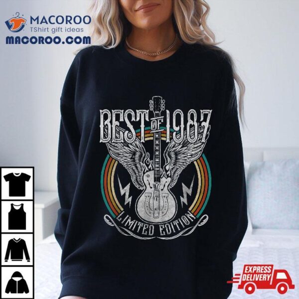 Best Of 1987 Limited Edition 35th Birthday 35 Years Old Shirt