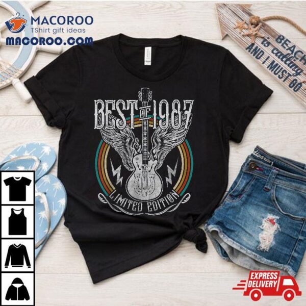 Best Of 1987 Limited Edition 35th Birthday 35 Years Old Shirt