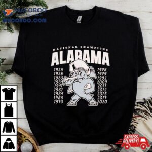 Big Al Alabama Crimson Tide National Champions Tshirt