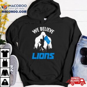 Bigfoot We Believe Detroit Lions Nfl Flag Tshirt