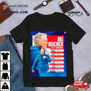 Bill Belichick Career As Head Coach New England Tshirt