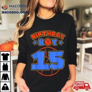 Birthday Boy Basketball Theme Bday Party Th Celebration Tshirt