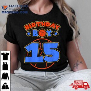 Birthday Boy Basketball Theme Bday Party Th Celebration Tshirt