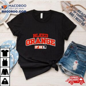 Bleed Orange Retro Logo Shirt