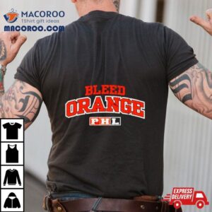 Bleed Orange Retro Logo Tshirt