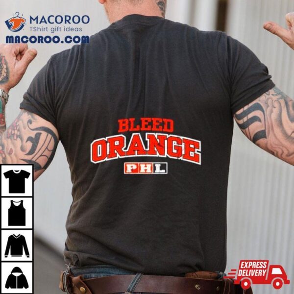 Bleed Orange Retro Logo Shirt