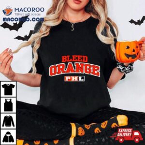 Bleed Orange Retro Logo Tshirt