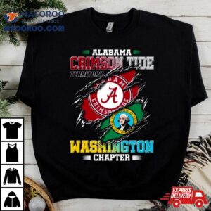 Blood Inside Me Alabama Crimson Tide Territory Washington Chapter Tshirt