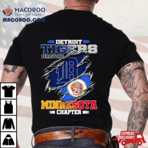 Blood Inside Me Detroit Tigers Territory Minnesota Chapter Tshirt