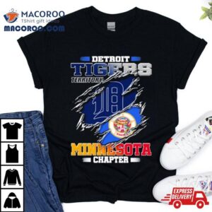 Blood Inside Me Detroit Tigers Territory Minnesota Chapter Shirt
