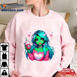 Boojee Grinch Girl Valentines Coffee Shirt