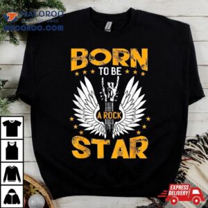 Born To Be A Rock Star Concert Guitar Tshirt