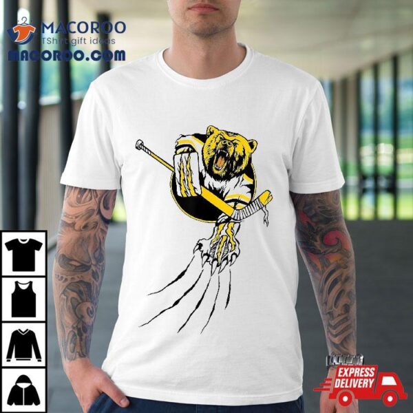 Boston Hockey Goalie Grizzly Bear Ice Beast Shirt