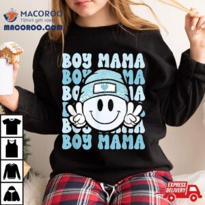 Boy Mama Retro Gift For Mother Of Boys Mom Sons Tshirt