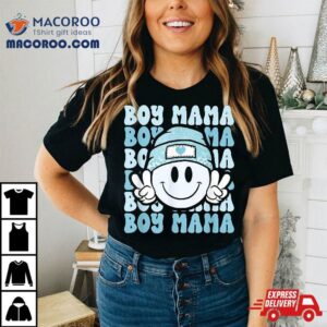 Boy Mama Retro Gift For Mother Of Boys Mom Sons Tshirt