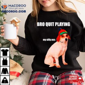 Bro Quit Playing My Silly Ass Dog Tshirt