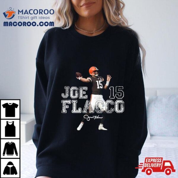 Browns Joe Flacco 15 Art Graphic Shirt