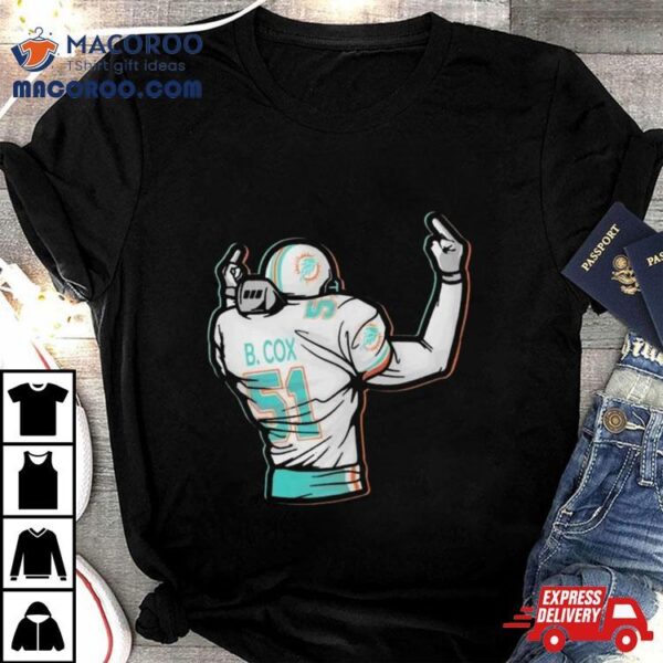 Bryan Cox 51 Miami Dolphins Middle Finger 2 Little Birds T Shirt
