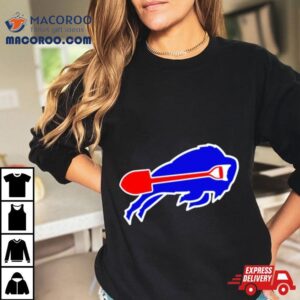 Buffalo Bill Shovel Funny Football Logo Tshirt