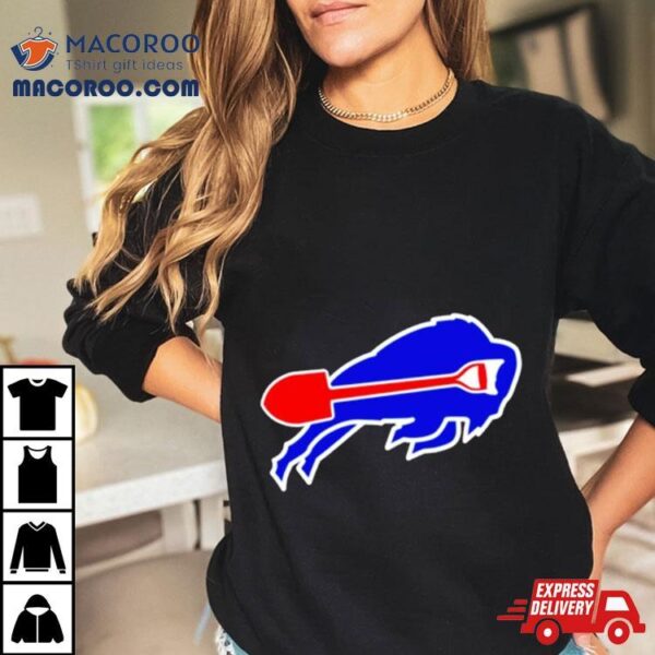 Buffalo Bill Shovel Funny Football Logo Shirt