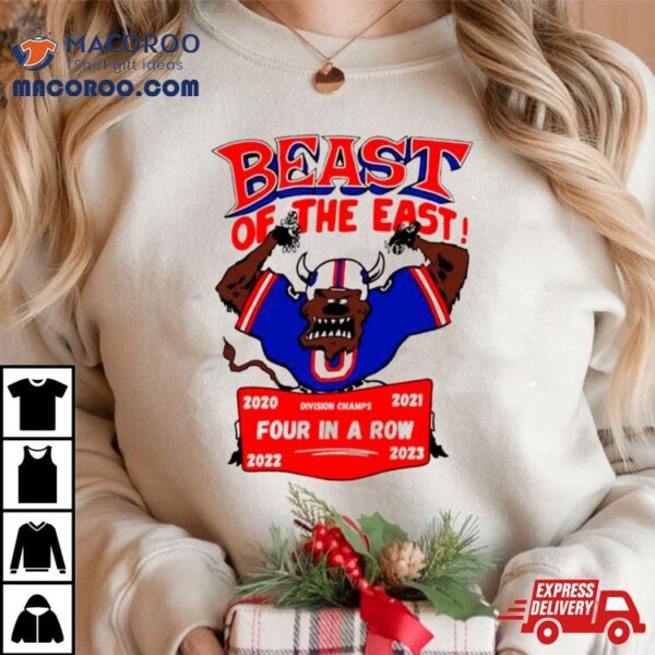 Buffalo Bills Beast Of The East Four In A Row Shirt