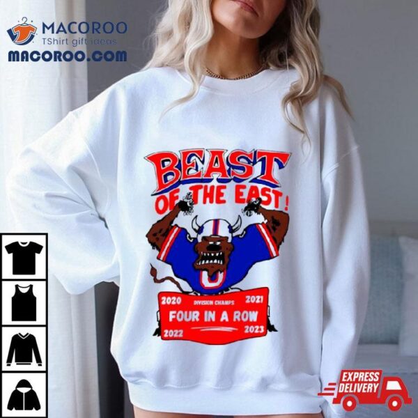 Buffalo Bills Beast Of The East Four In A Row Shirt