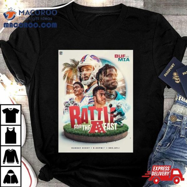 Buffalo Bills Vs Miami Dolphins Battle For The Afc East Nfl Playoff T Shirt