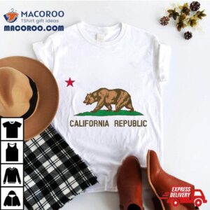 California The Golden State Bear Flag San Francisco T Shirt