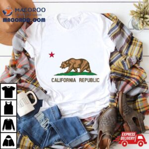 California The Golden State Bear Flag San Francisco Tshirt