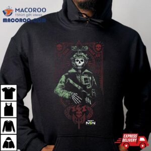 Call Of Duty: Modern Warfare 2 Ghost Playing Card Portrait Shirt