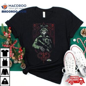 Call Of Duty Modern Warfare Ghost Playing Card Portrai Tshirt