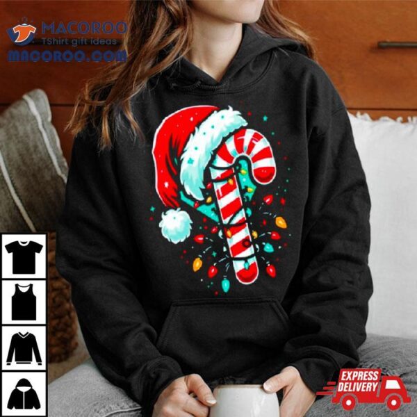 Candy Cane Crew Christmas Lights Shirt