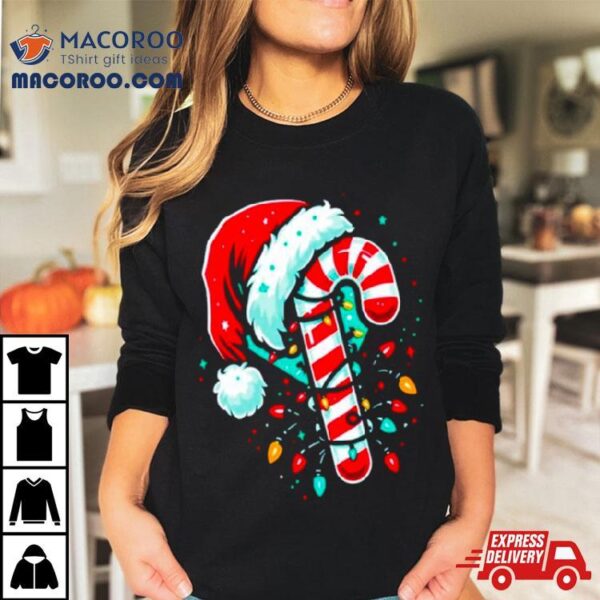 Candy Cane Crew Christmas Lights Shirt