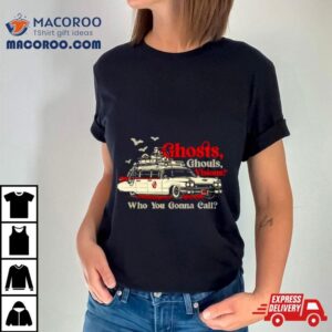 Car Ghost Ghouls Visions Who You Gonna Call Tshirt