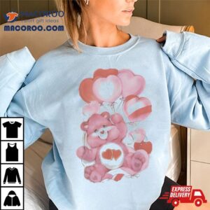 Care Bears Valentine S Day Love A Lot Bear Watercolor Hearts Tshirt