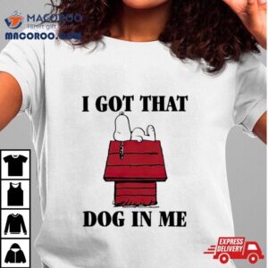 Cartoon Beagle Snoopy Dog In Me Tshirt