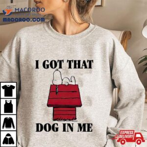 Cartoon Beagle Snoopy Dog In Me Tshirt