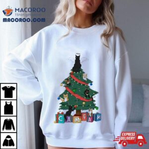 Cat A Cam Fam Christmas Tree Tshirt