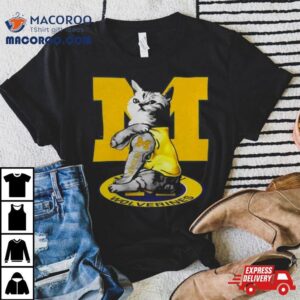 Cat I Love Michigan Wolverines Tshirt