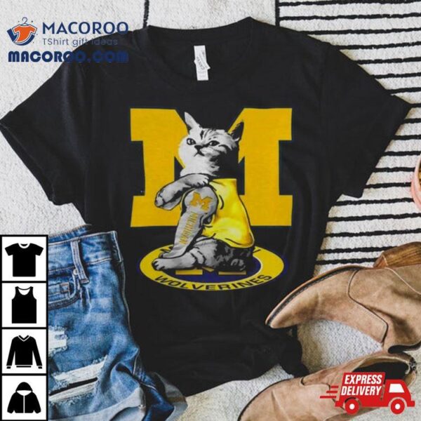 Cat I Love Michigan Wolverines 2024 Shirt