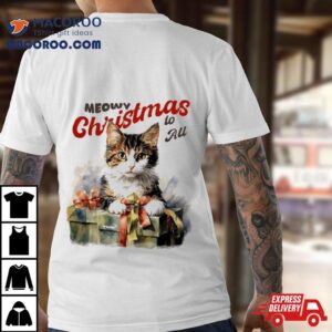 Cat Meow Christmas To All Tshirt