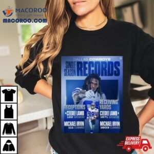 Ceedee Lamb Dallas Cowboys Receiving Yards Single Season Tshirt